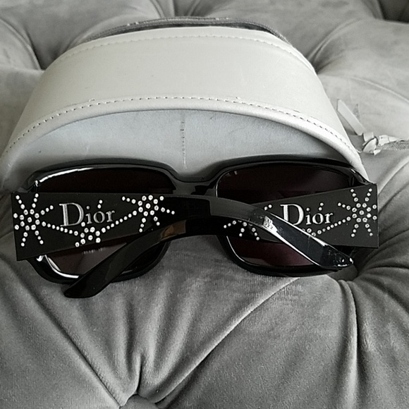 Dior Black Silver Sunglasses - Picture 2 of 3